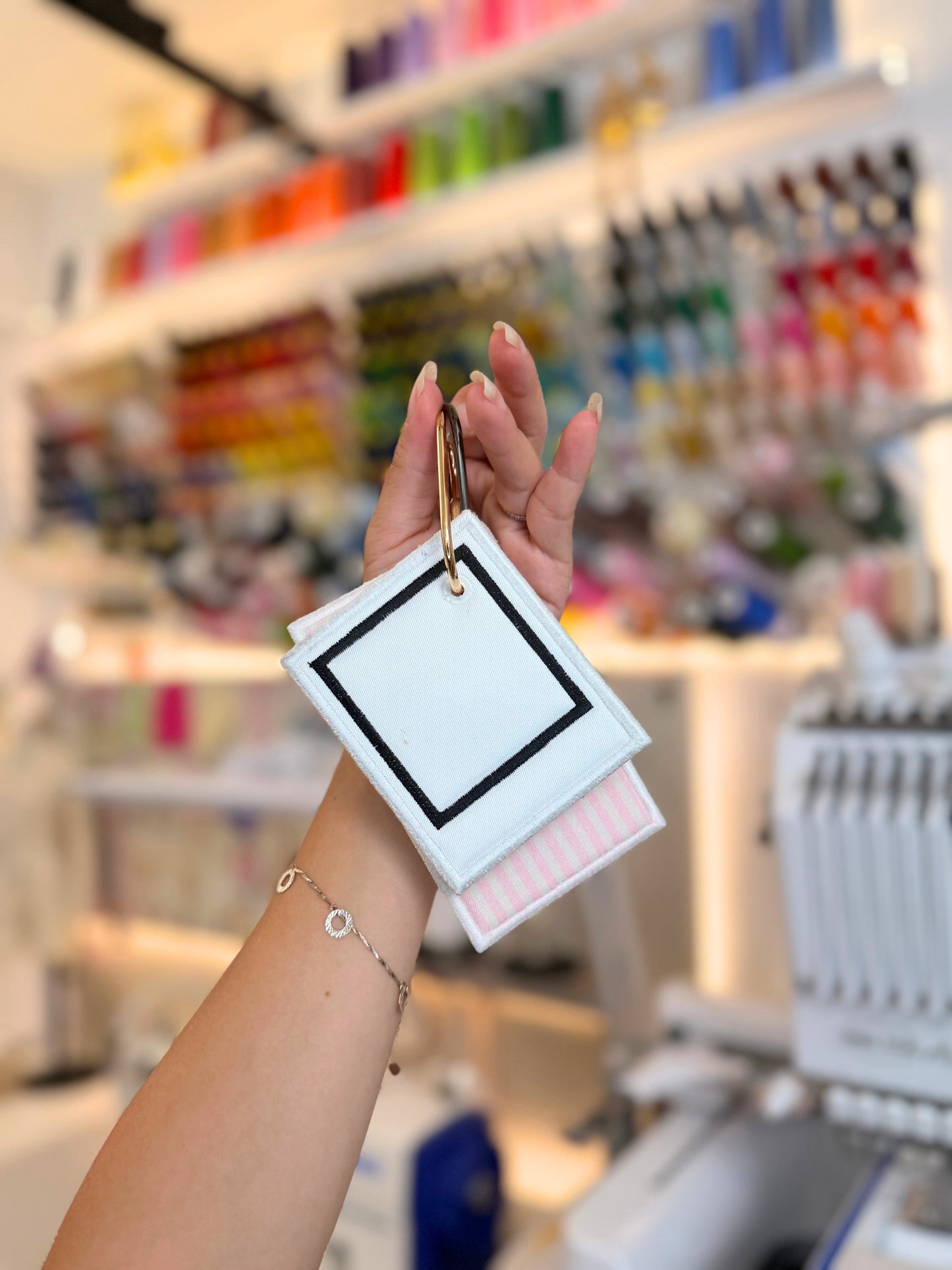 Instant Download | Polaroid ITH Bag Tag Embroidery File | 2 Styles & 2 Sizes