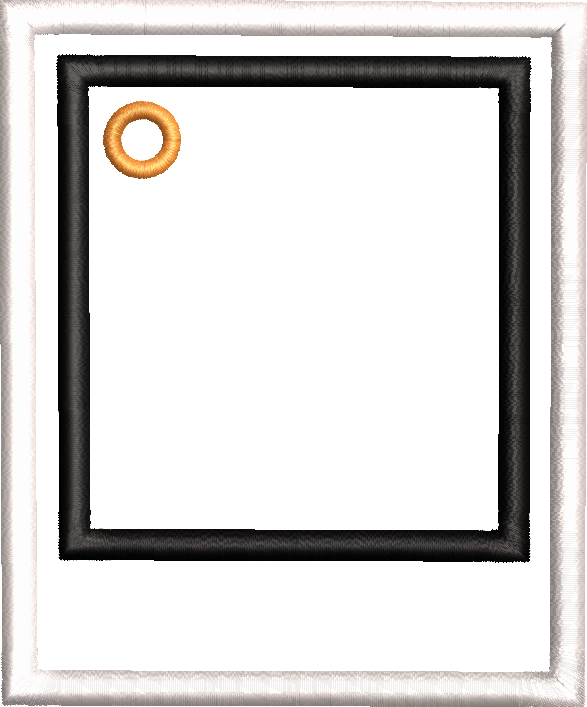 Instant Download | Polaroid ITH Bag Tag Embroidery File | 2 Styles & 2 Sizes